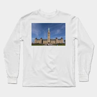 Center block of the Canadian Parliament - Ottawa, Ontario Long Sleeve T-Shirt